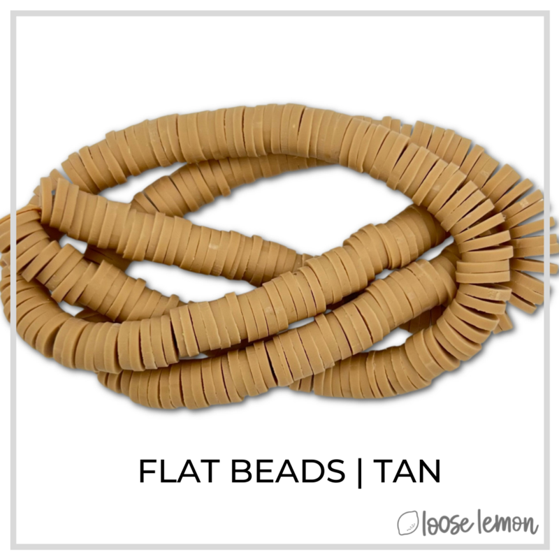 Flat Beads | Tan