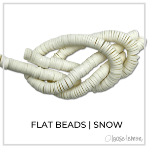 Flat Beads | Snow