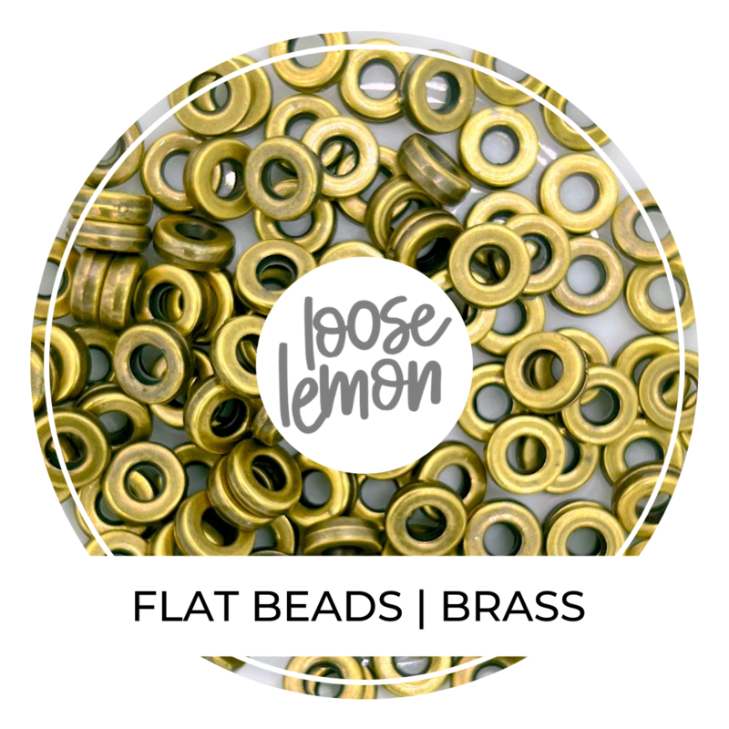 Flat Beads | Brass