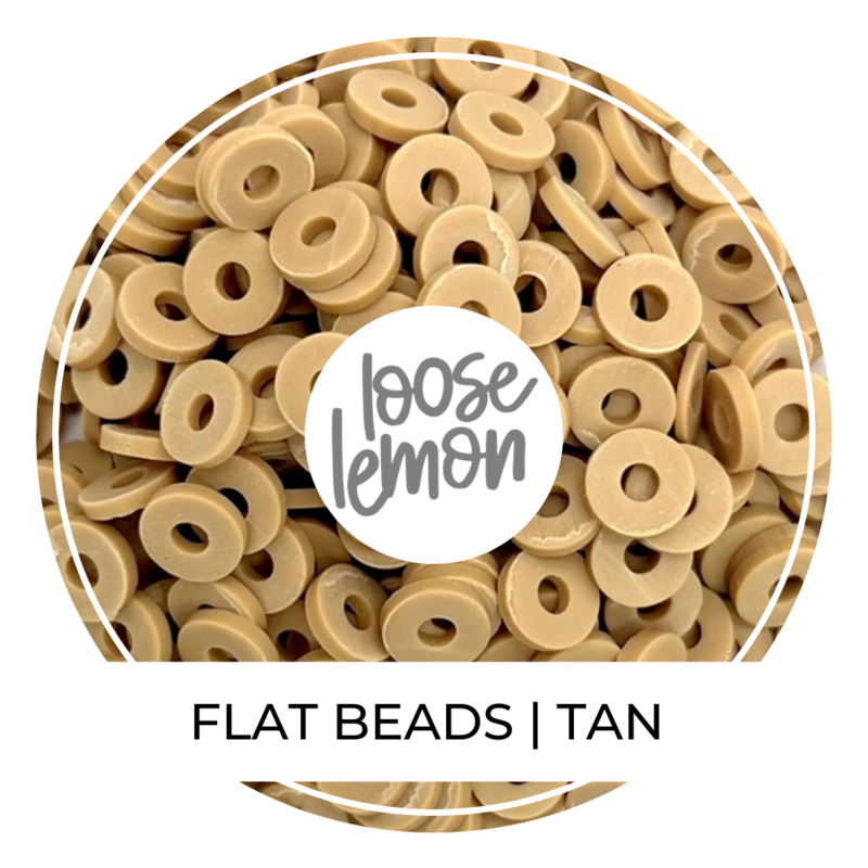 Flat Beads | Tan