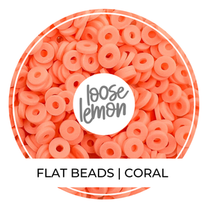 Flat Beads | Coral