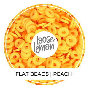 Flat Beads | Peach