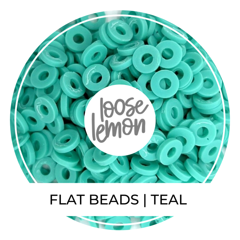 Flat Beads | Teal