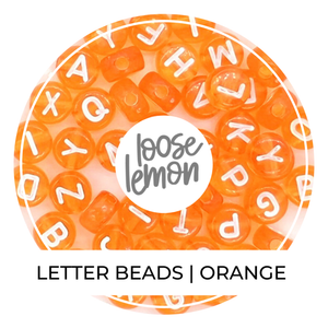 Letter Beads | Orange