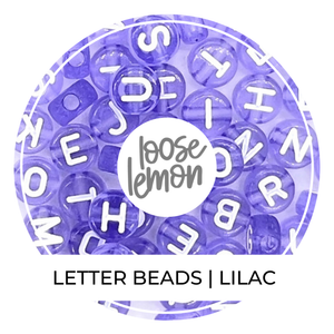 Letter Beads | Lilac