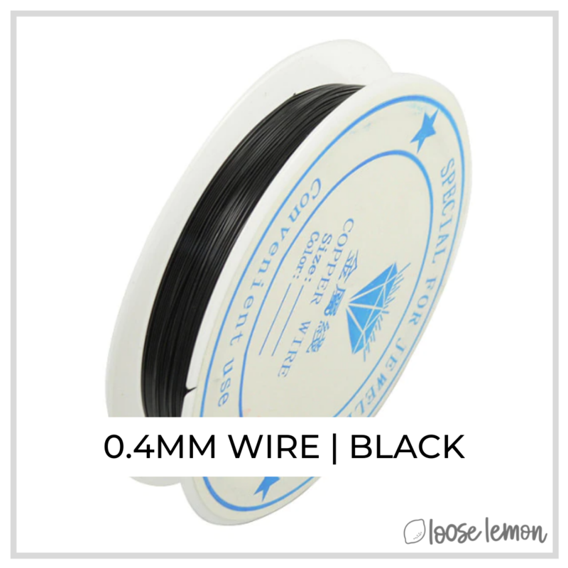 Craft Wire | Black | 11M X 0.4Mm