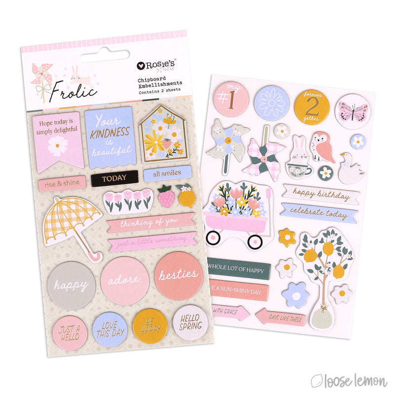 Frolic | Chipboard Embellishments