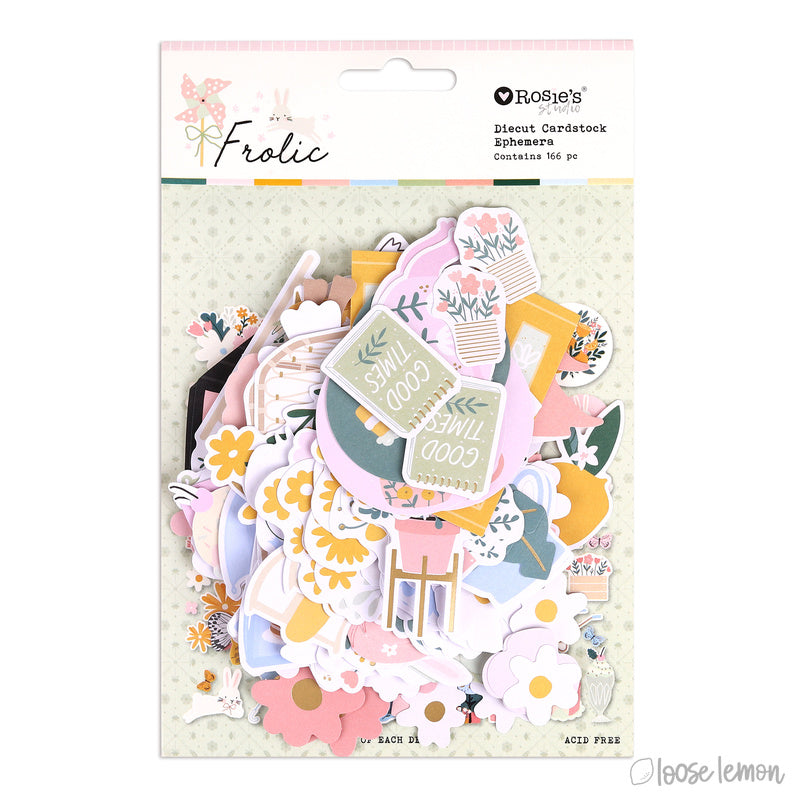 Frolic | Diecut Cardstock Ephemera (166 Pcs)