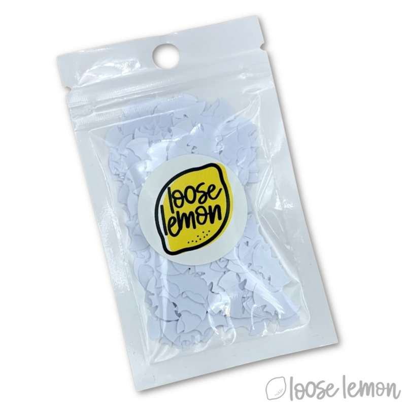 Sequins | White Small Bats