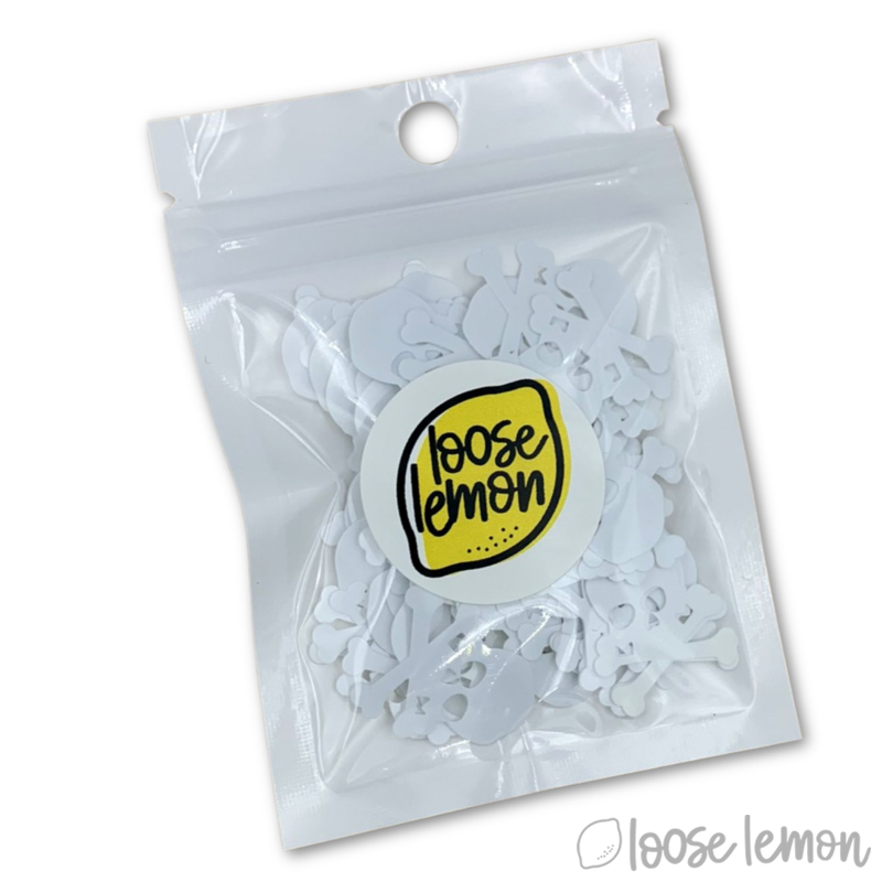 Sequins | White Skulls