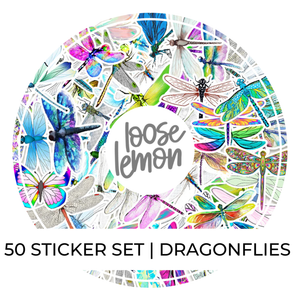 50 Sticker Set | Dragonflies