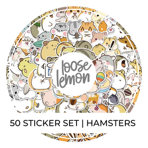 50 Sticker Set | Hamsters