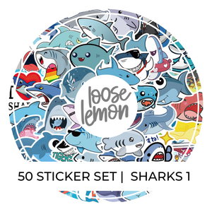 50 Sticker Set | Sharks 1