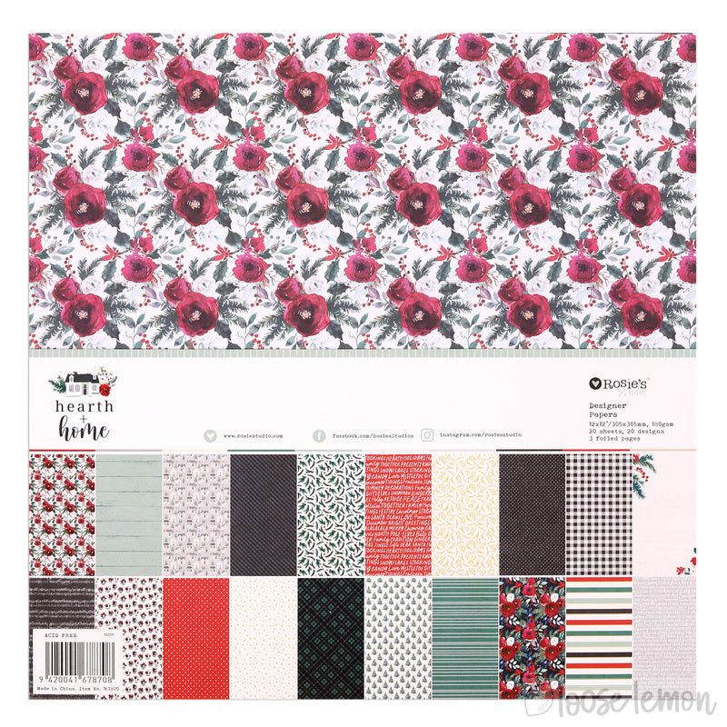 Hearth + Home |  12" X 12" Paper Pack ( 20 Sheets)