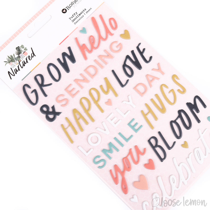 Nurtured |  Puffy Sentiment Words