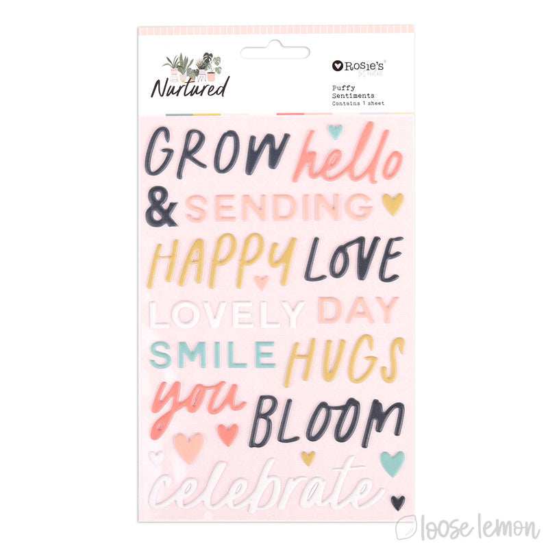 Nurtured |  Puffy Sentiment Words