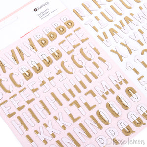 Nurtured |  Chipboard Alphabet