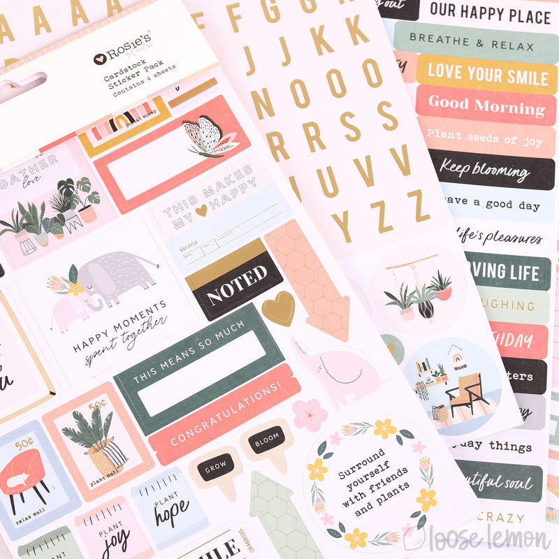 Nurtured |  Cardstock Sticker Pack (4 Sheets)