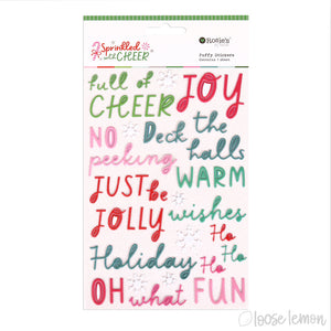 Sprinkled With Cheer |  Puffy Mini Stickers (Sentiments)