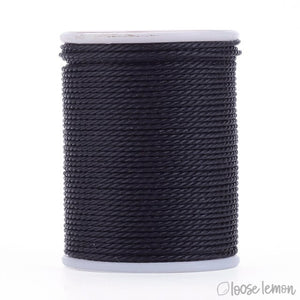 Waxed Cord | 10M Roll | Black