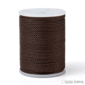 Waxed Cord | 10M Roll | Dark Brown