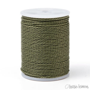 Waxed Cord | 10M Roll | Dark Olive