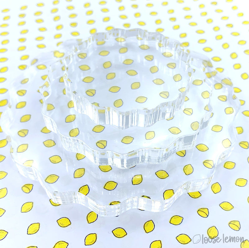 Acrylic Stamping Block | Round (5Cm)