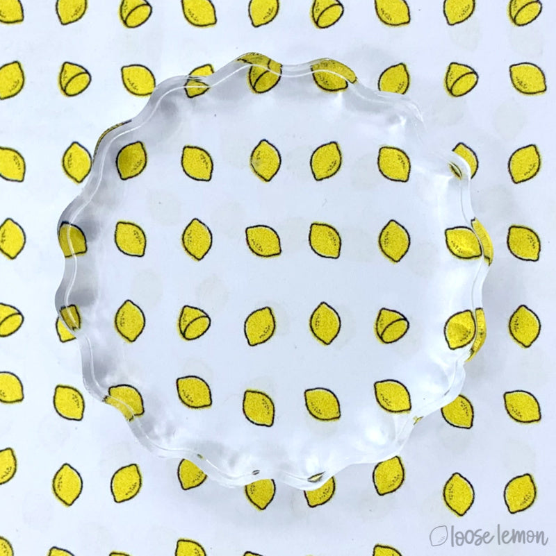 Acrylic Stamping Block | Round (5Cm)