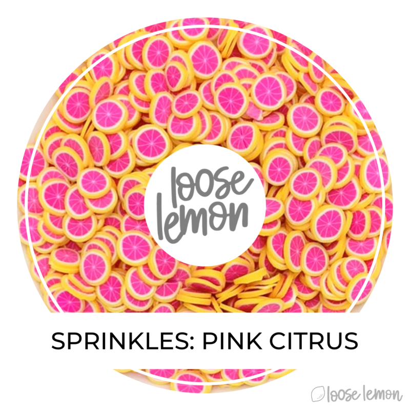 Clay Sprinkles | Pink Citrus (Slices)
