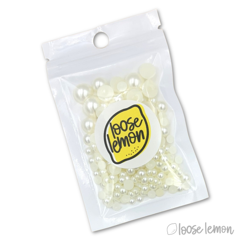 Mirror Pearls | Linen (Mixed Sizes)