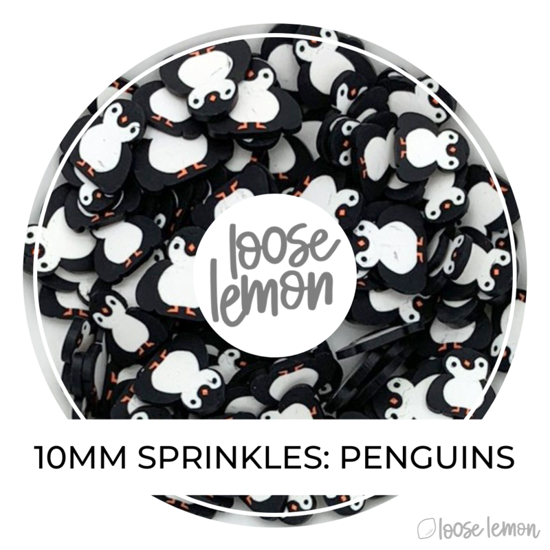 10Mm Clay Sprinkles | Penguins