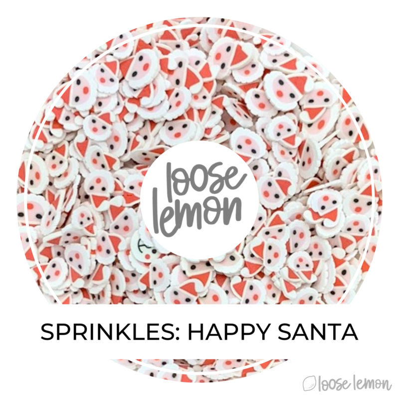 Clay Sprinkles | Happy Santa
