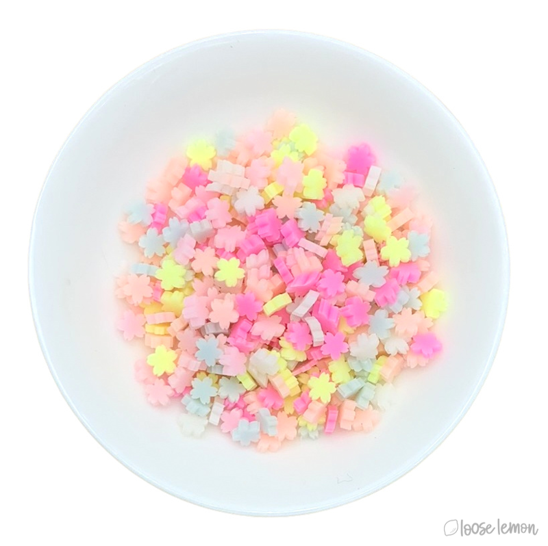 Clay Sprinkles | Neon Flowers
