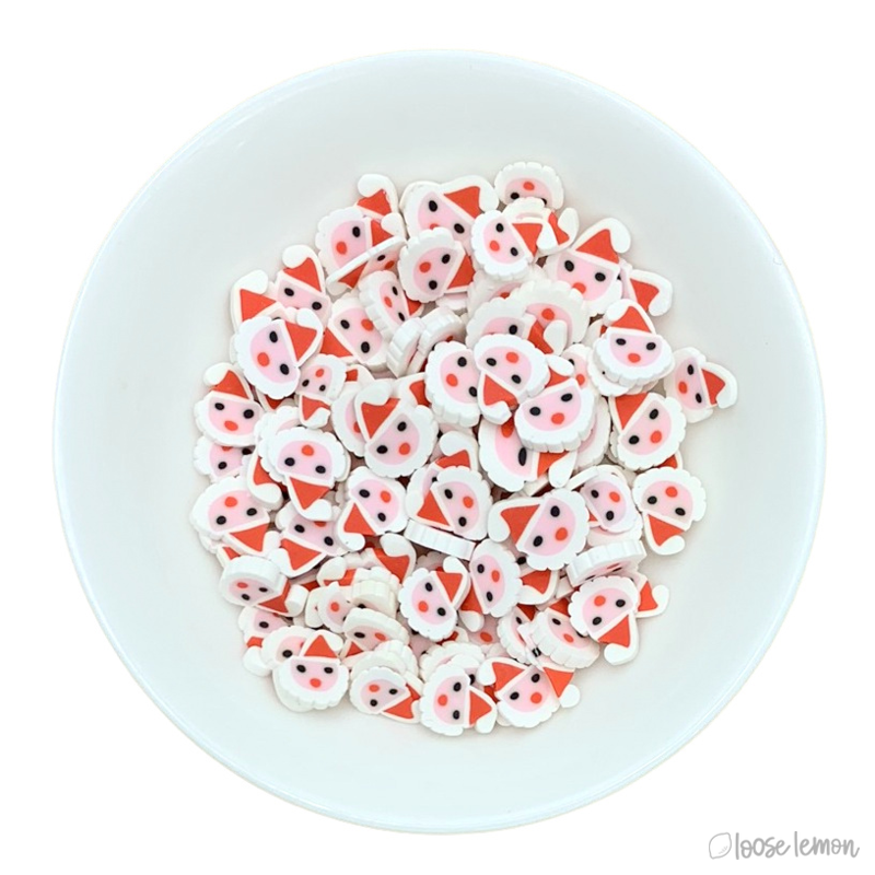 10Mm Clay Sprinkles | Happy Santa