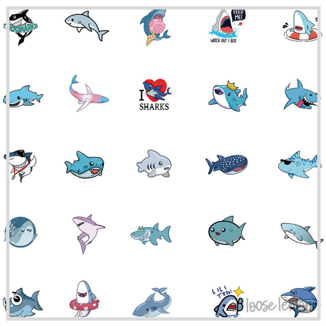 50 Sticker Set | Sharks 1