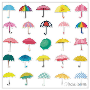 50 Sticker Set | Umbrellas